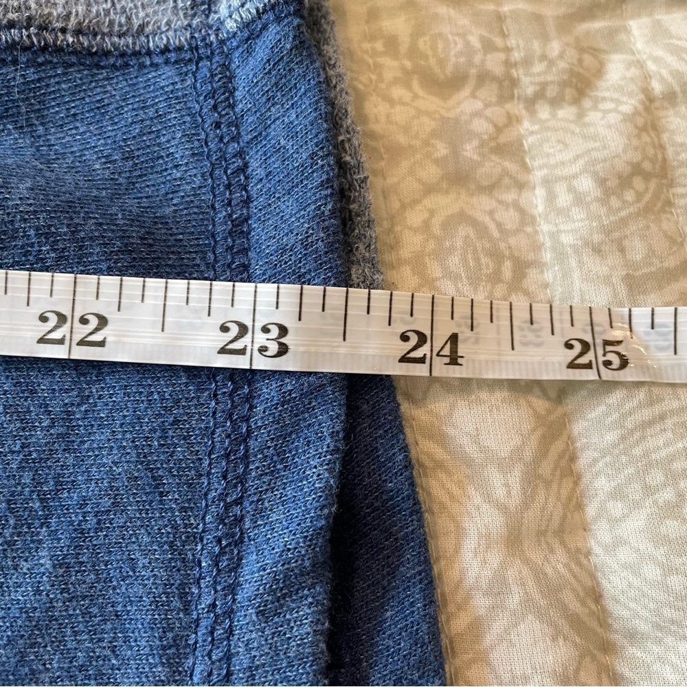 Hollister Turtleneck Pullover Sweatshirt Blue Colorblock Small S Casual Beach - Picture 7 of 8